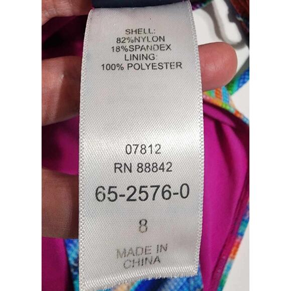 Ashley Graham x Swimsuits For All Tulum String Bikini Multicolored Size 8 - Picture 6 of 8